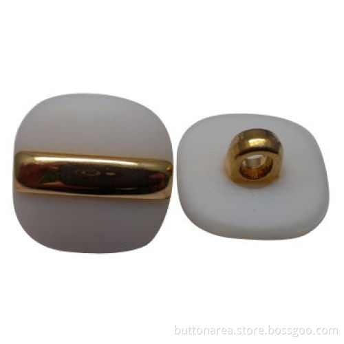 14mm resin button, ABS shank